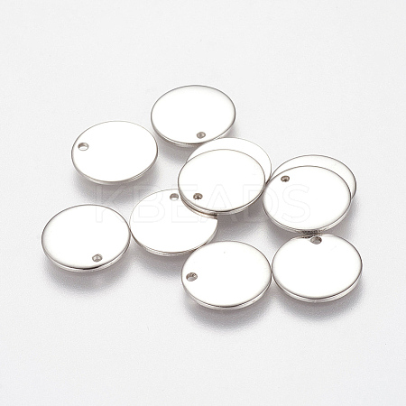 Tarnish Resistant 304 Stainless Steel Stamping Blank Tag Charms STAS-K149-03D-1