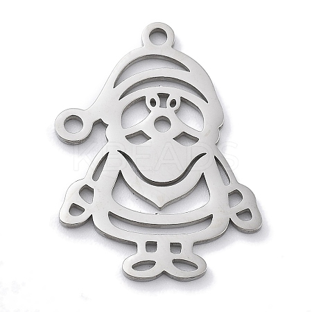 Christmas Theme Anti-Tarnish 304 Stainless Steel Pendants STAS-R003-04P-02-1
