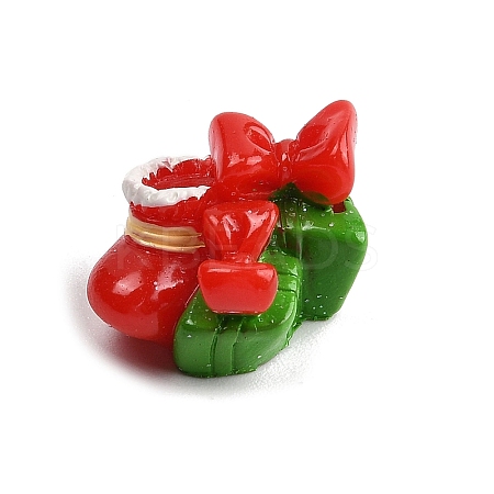 Christmas Theme Resin Figurine Statues for Home Office Desktop Decoration DJEW-M017-02H-1