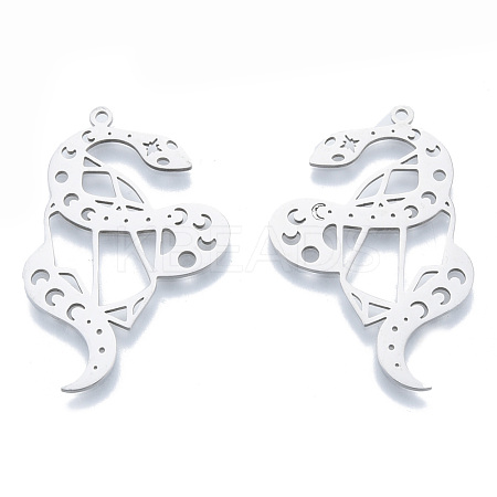 Non-Tarnish 201 Stainless Steel Pendants STAS-N090-LA948-1-1