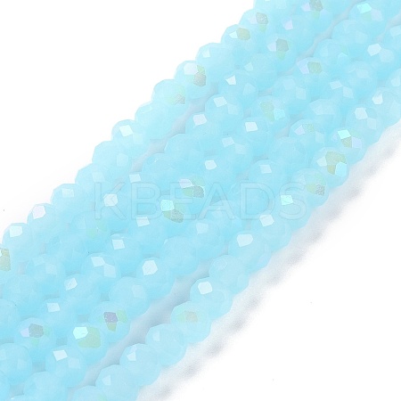 Electroplate Glass Beads Strands EGLA-A034-J10mm-L06-1