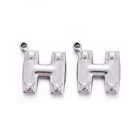 Tarnish Resistant 304 Stainless Steel Pendants STAS-F221-10P-H-1