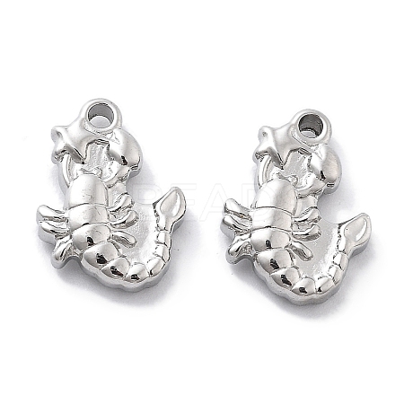 Anti-Tarnish 304 Stainless Steel Pendants STAS-R130-32P-1