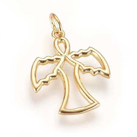Brass Pendants KK-G364-13G-1