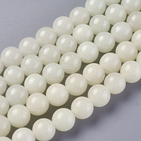 Synthetic Luminous Stone Beads Strands G-L391-03B-1