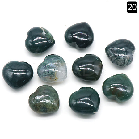 Natural Moss Agate Healing Stones PW-WGA91AE-12-1