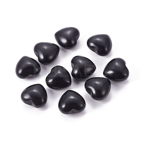 Natural Obsidian Heart Love Stone LS-G-I219-05B-1