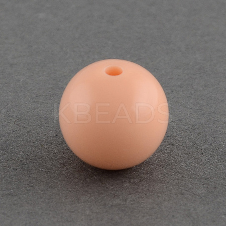 Solid Chunky Bubblegum Acrylic Ball Beads SACR-R835-14mm-07-1