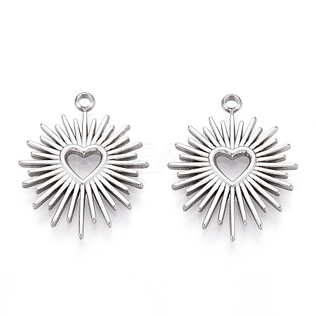 Non-Tarnish 304 Stainless Steel Pendants STAS-I671-01P-1