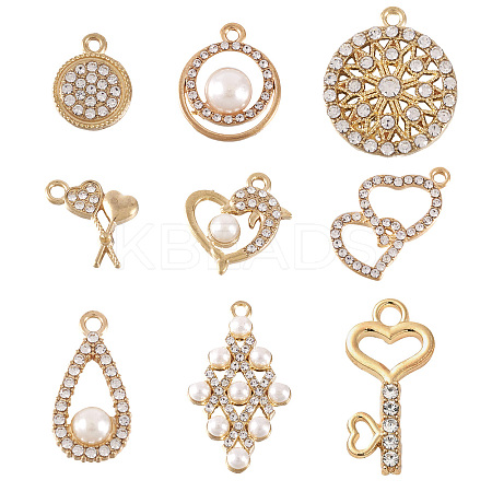 36Ps 9 Style Alloy Pendants ALRI-TA0001-21-1