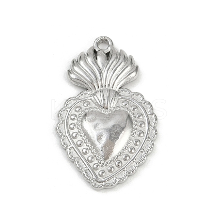 304 Stainless Steel Pendants STAS-P390-02D-P-1