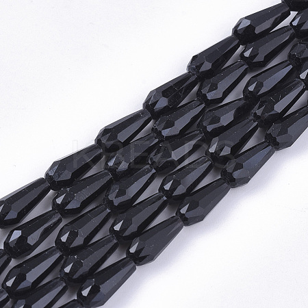 Opaque Solid Color Glass Beads Strands GLAA-T009-002-1