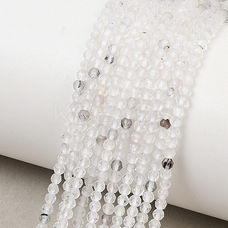 Natural Herkimer Diamond Beads Strands GG-NH0014-D03-2mm-1