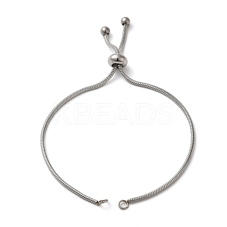 Non-Tarnish Adjustable 304 Stainless Steel Bracelet Making STAS-G169-02P-A-1