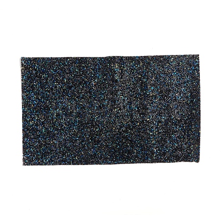 Glitter Resin Hotfix Rhinestone(Adhesive On The Back) DIY-WH0166-23D-1
