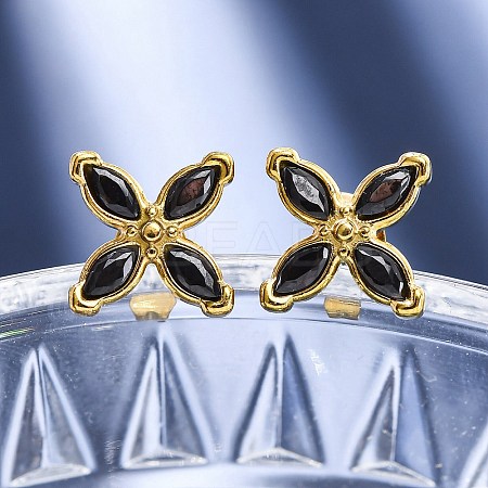 304 Stainless Steel Stud Earrings EJEW-C135-01G-03-1