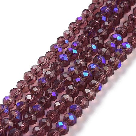 Electroplate Glass Beads Strands EGLA-A044-T8mm-L13-1