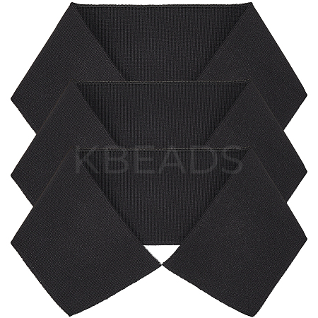 3Pcs 95% Cotton & 5% Elastic Fiber Ribbing Fabric for Cuffs FIND-GF0005-95-1