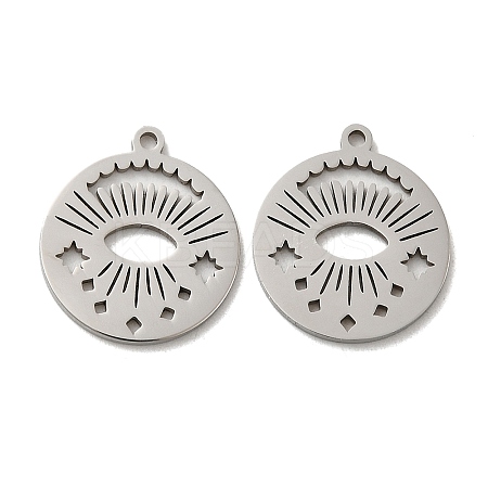 316L Surgical Stainless Steel Pendants STAS-F302-10P-02-1