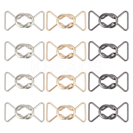 12Pcs 3 Colors Alloy Belt Buckles FIND-OC0002-91B-1