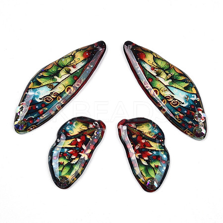 Epoxy Resin Butterfly Wing Pendants FIND-N005-65A-1