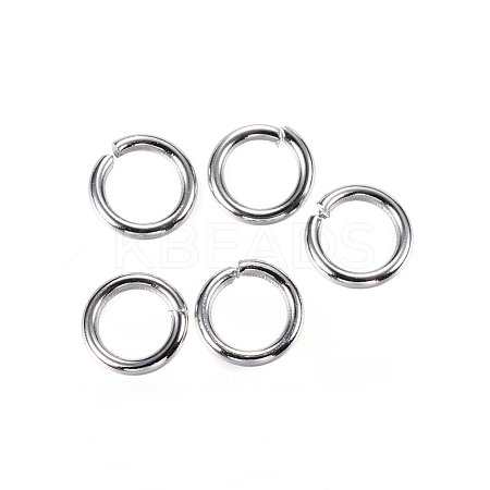Tarnish Resistant 304 Stainless Steel Open Jump Rings A-STAS-D448-098P-6mm-1