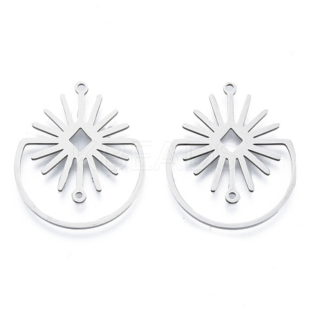 Non-Tarnish 201 Stainless Steel Pendants STAS-N090-LA952-1-1