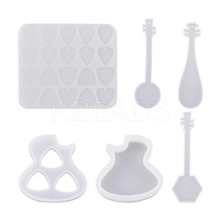 Guitar Pick Storage Box Silicone Molds DIY-FW0001-06-1
