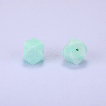 Hexagonal Silicone Beads SI-JX0019A-60-1