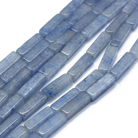 Dyed & Heated Natural Blue Aventurine Beads Strands G-F631-E01-02-1