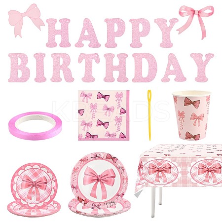 Bowknot Theme Birthday Party Decoration Sets ST-CJ0030-02-1