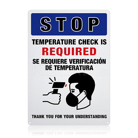 UV Protected & Waterproof Aluminum Warning Signs AJEW-GL0001-05C-09-1