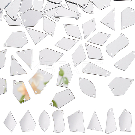 Triangle/Polygon/Rectangle/Horse Eye/Rhombus Acrylic Connector Charms MACR-PH0001-85B-1