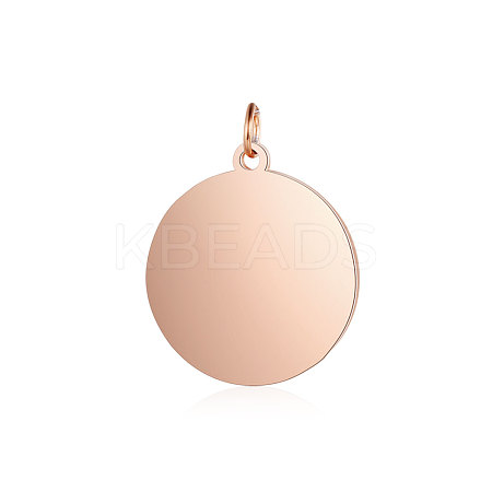 Ion Plating(IP) 304 Stainless Steel Pendants STAS-I311-33F-RG-1