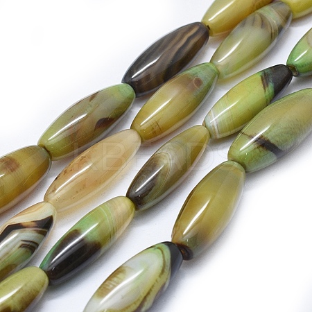 Natural Agate Beads Strands G-I245-11I-1