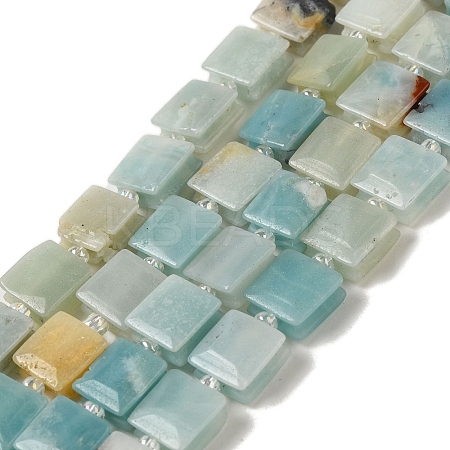 Natural Flower Amazonite Beads Strands G-L596-A14-01-1
