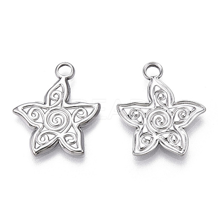 Non-Tarnish 304 Stainless Steel Pendants STAS-T063-199P-1