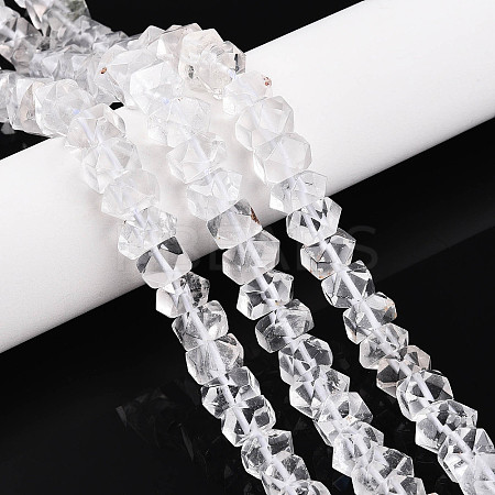 Natural Quartz Crystal Beads Strands G-N347-09A-01-1