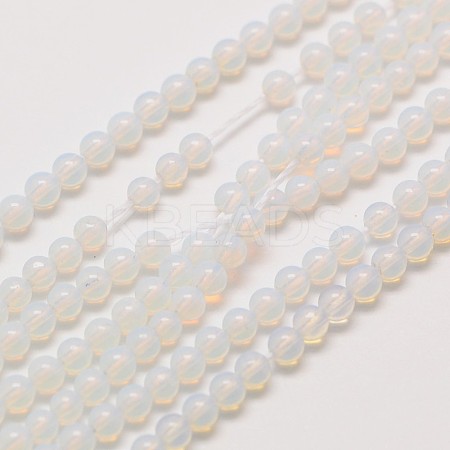 Opalite Round Beads Strands G-A130-2mm-A01-1