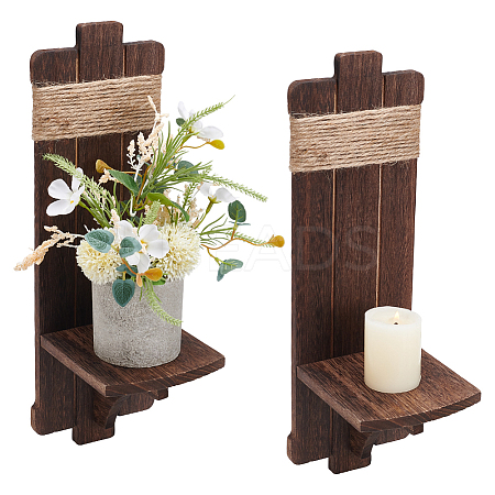 2Pcs Wood Wall-mounted Holder AJEW-WH0596-505B-1-1
