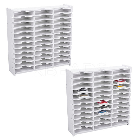 2 Sets 36 Grids PVC Plastic Inkpad Storage Holder ODIS-UN0001-15B-1