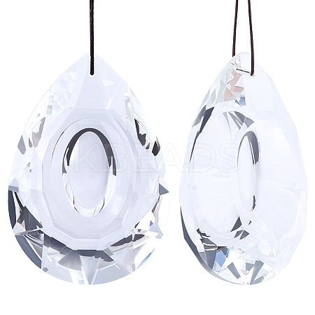 Transparent Glass Pendants GLAA-SP0001-18C-1