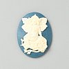 Opaque Resin Decoden Cabochons LS-RESI-WH0034-52B-01-1