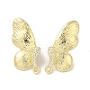 Brass Micro Pave Cubic Zirconia Studs Earring Findings LS-KK-K371-16G-1