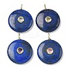 Dyed Natural Lapis Lazuli Pendants G-I391-02G-04-1
