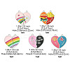 5 Bags 5 Styles Alloy Enamel Split Pendants ENAM-FP0001-98-3