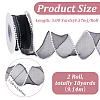 5 Yards Acrylic Fibers Wrinkle Ribbon OCOR-WH0070-210A-2