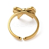 304 Stainless Steel Open Cuff Rings for Women RJEW-Z044-01G-06-3