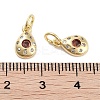 Brass Micro Pave Cubic Zirconia Charms KK-C051-02G-03-3
