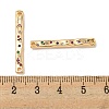 Brass Pave Colorful Cubic Zirconia Connector Charms KK-K378-13G-3